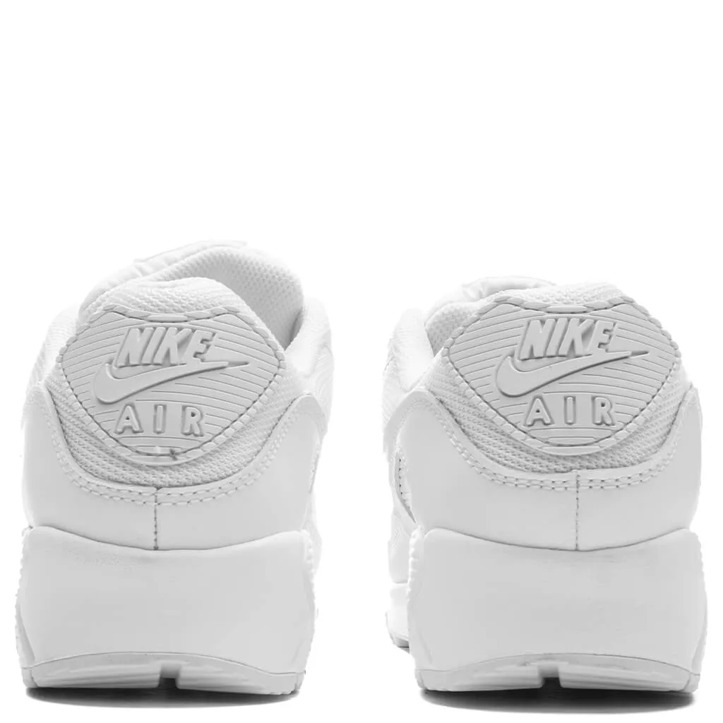 Air Max 90 - White/White/Wolf Grey