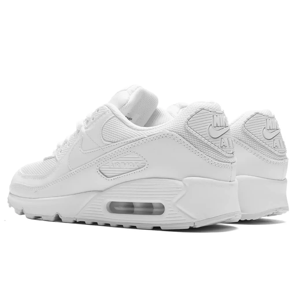 Air Max 90 - White/White/Wolf Grey