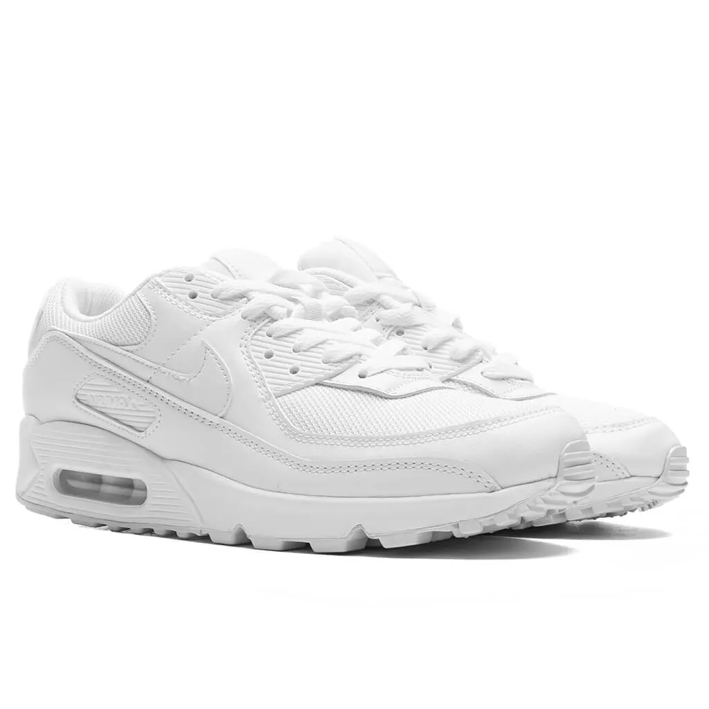 Air Max 90 - White/White/Wolf Grey