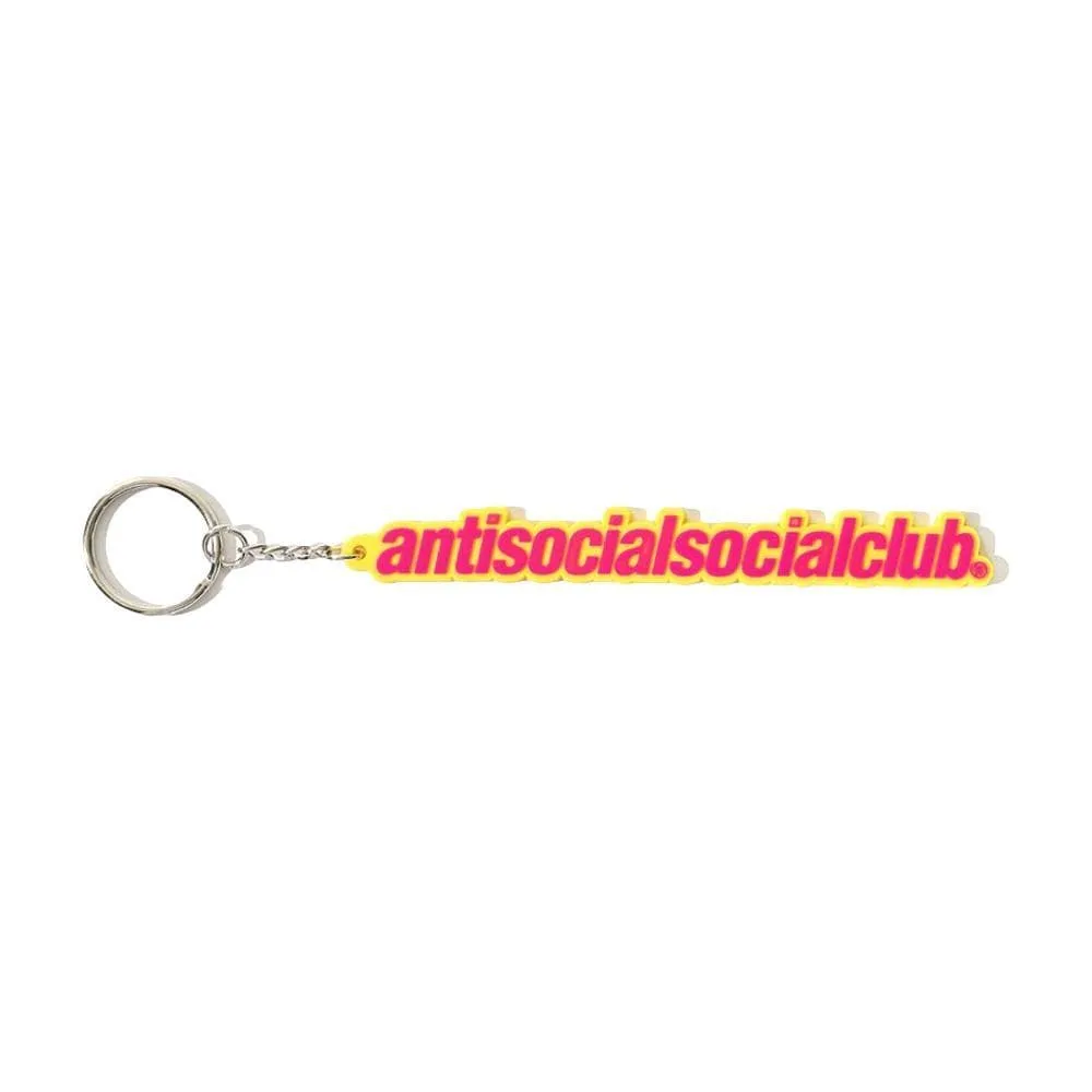 AntiSocialSocialClub SIDEKICK YELLOW KEYCHAIN-YELLOW