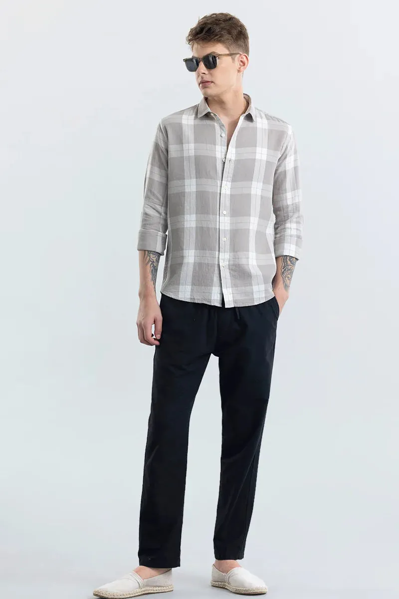 Arianna Grey Check Shirt