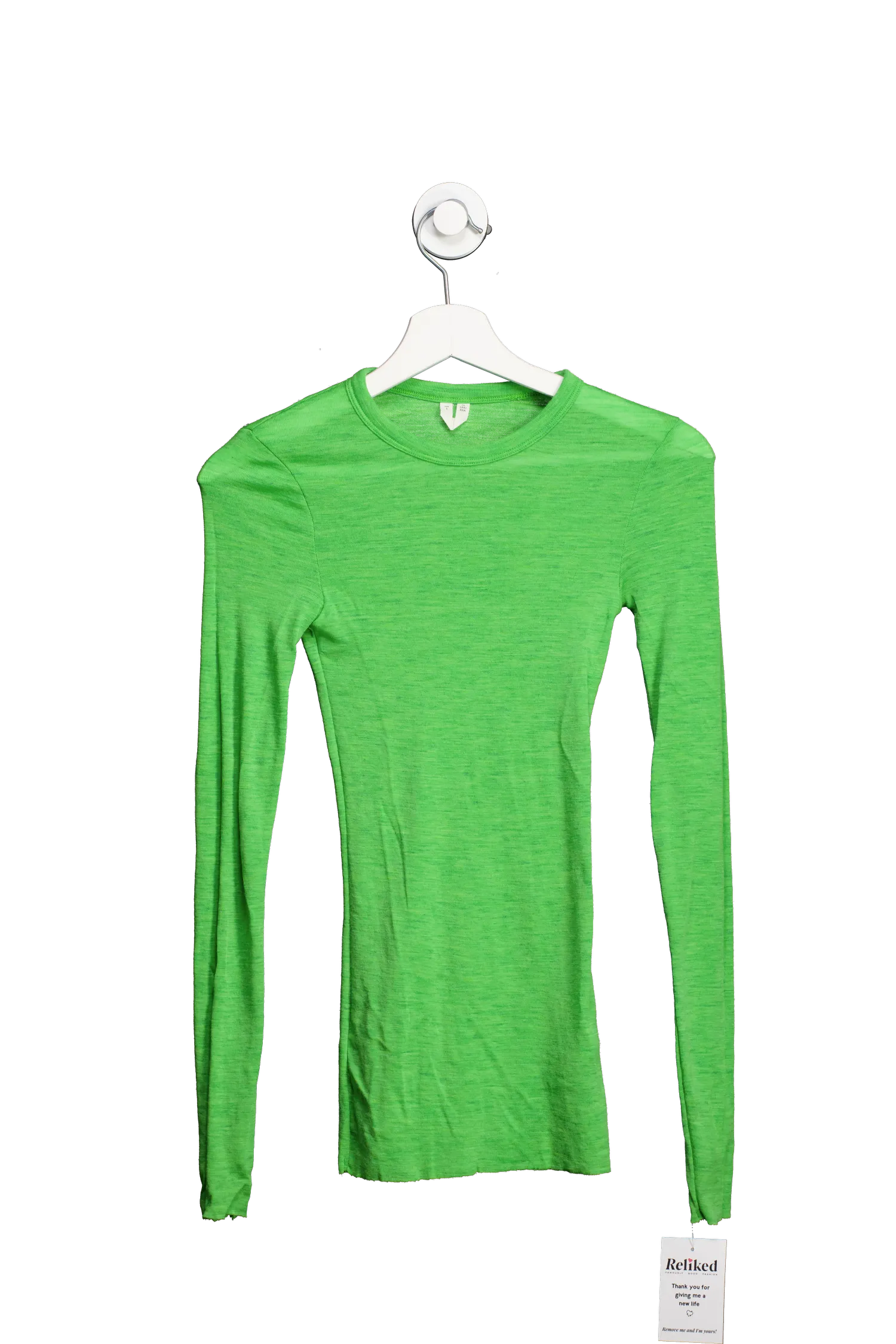 Arket Green Long Sleeve Top UK S