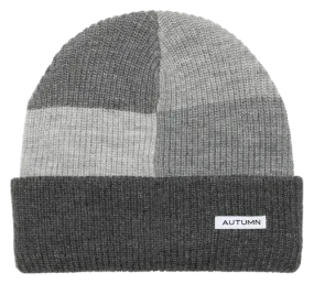 AUTUMN Patchwork Beanie Grey