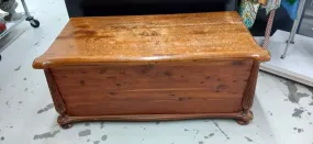 Brown Cedar Furniture Trunk