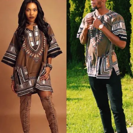 Brown Scale dashiki