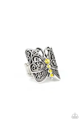 Butterfly Bling - Yellow Ring