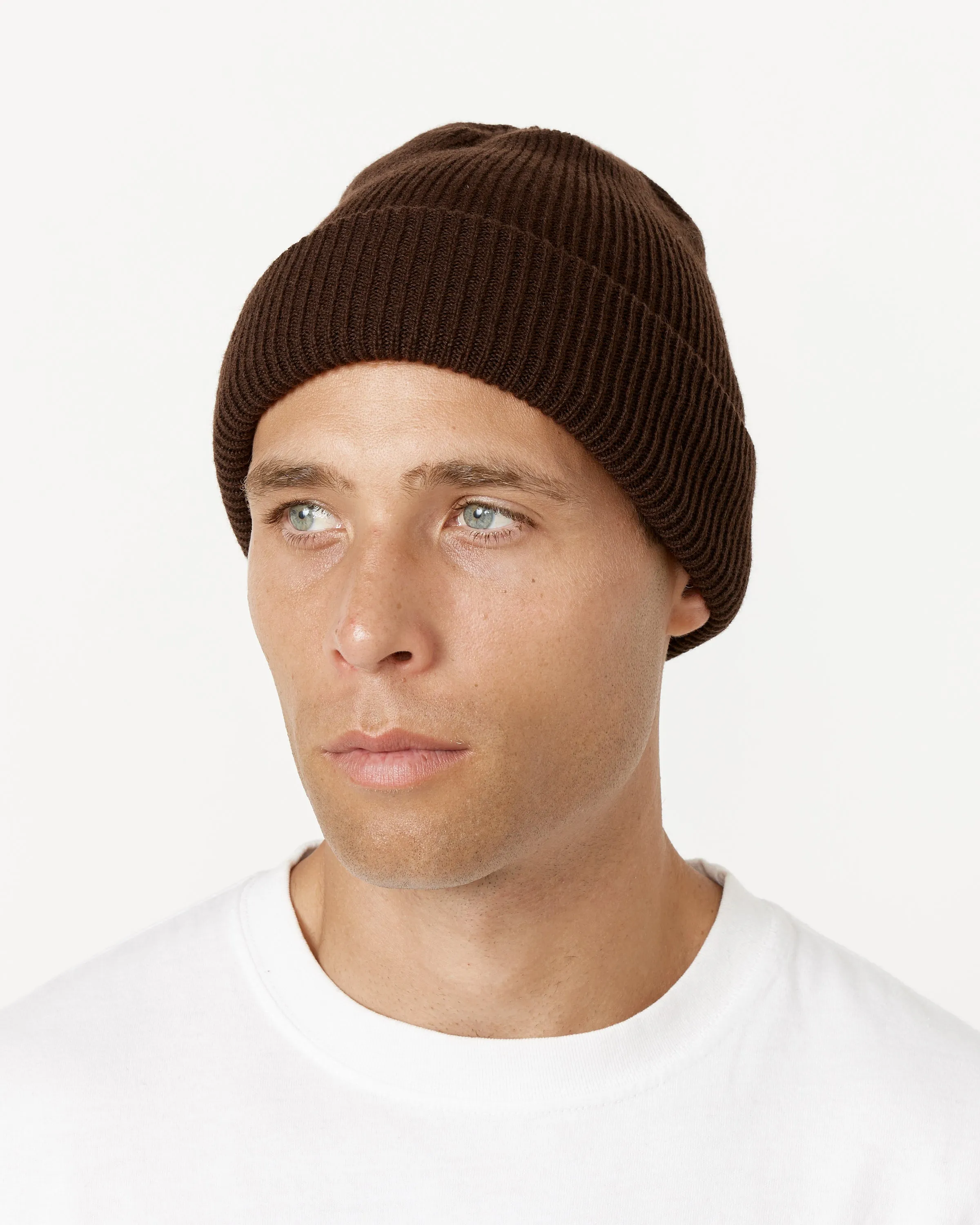 Cashmere Beanie in Brown