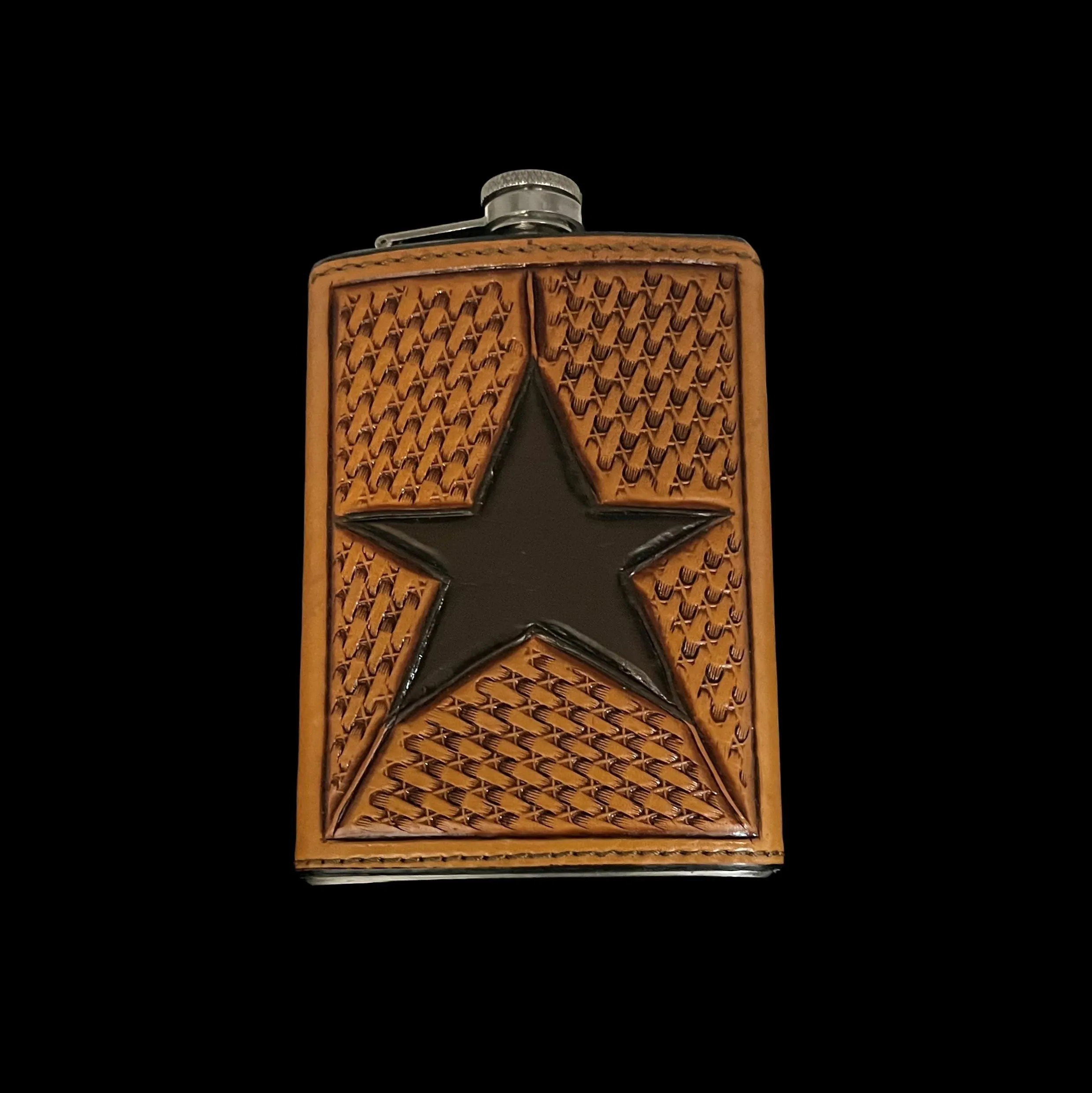 Chocolate Brown Star Flask