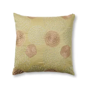 Chrysanthemum Pillow, Green