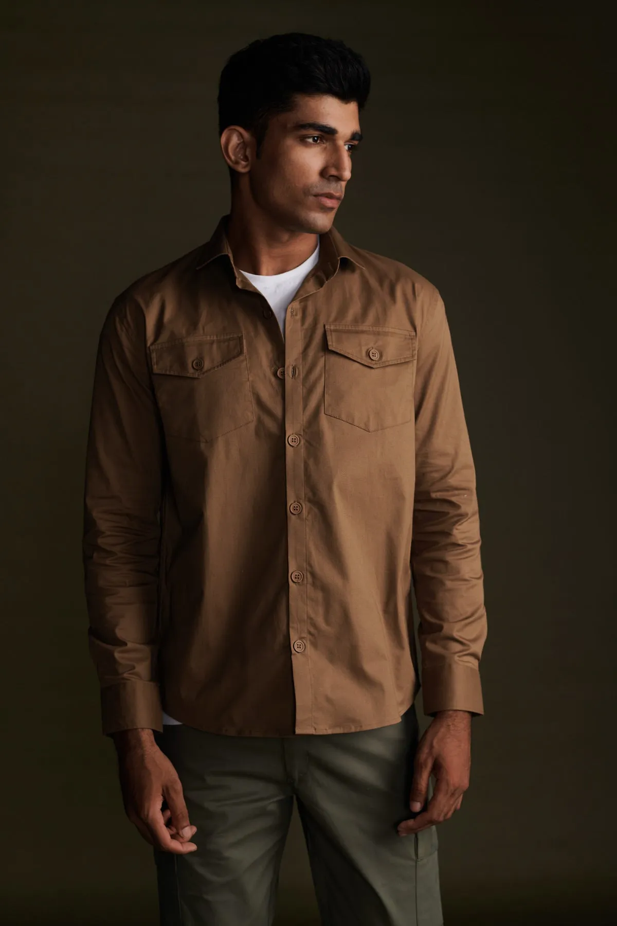 Clay Brown Overshirt