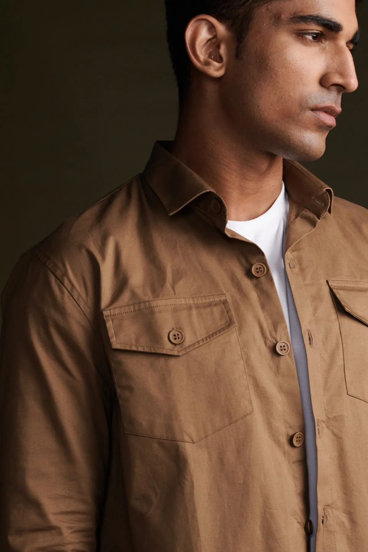 Clay Brown Overshirt