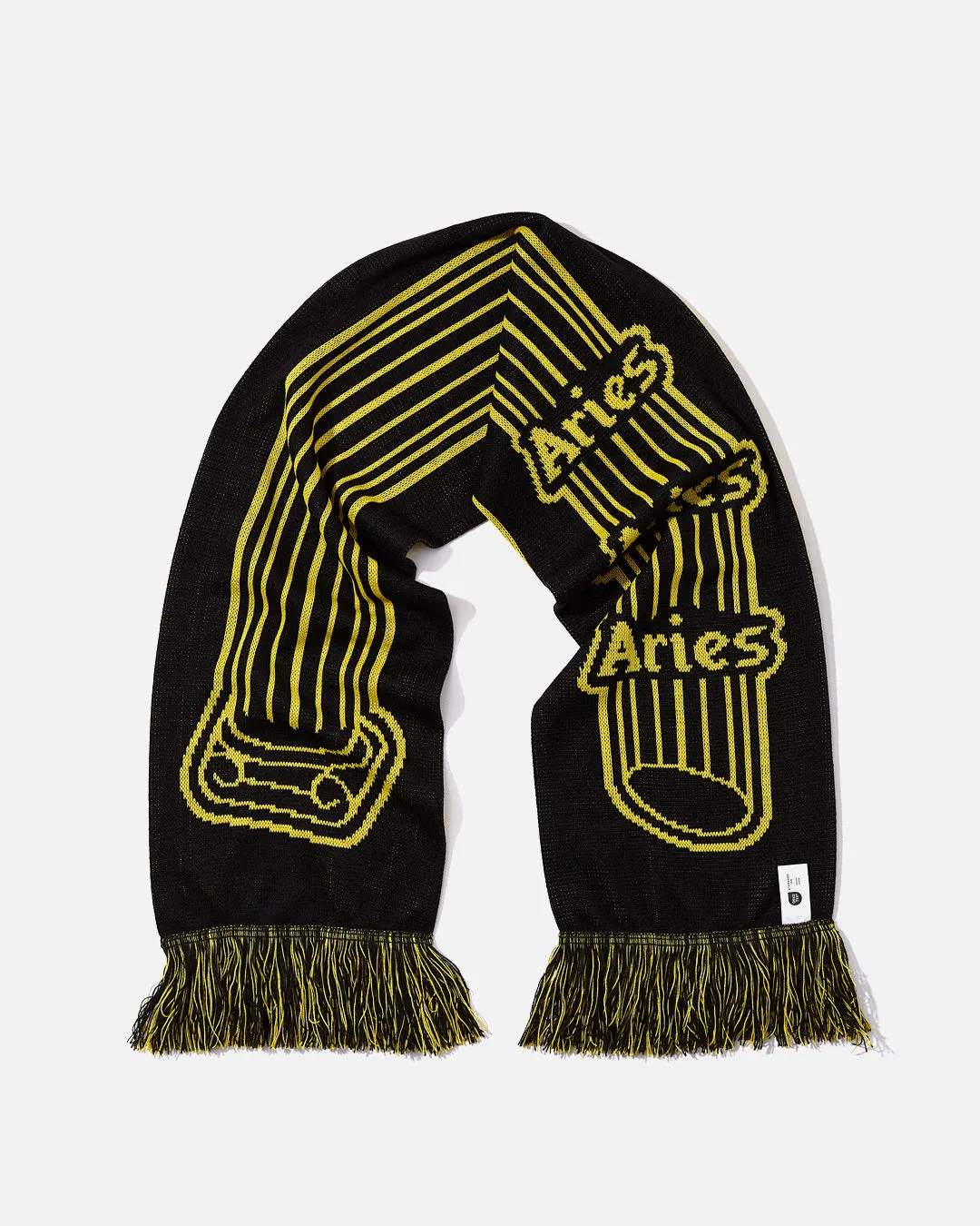 Column Scarf - Black / Yellow