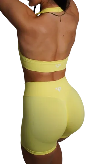 CORE SCRUNCH SHORTS - YELLOW