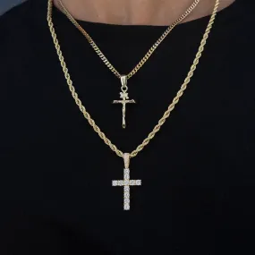 Cross Set in Yellow Gold