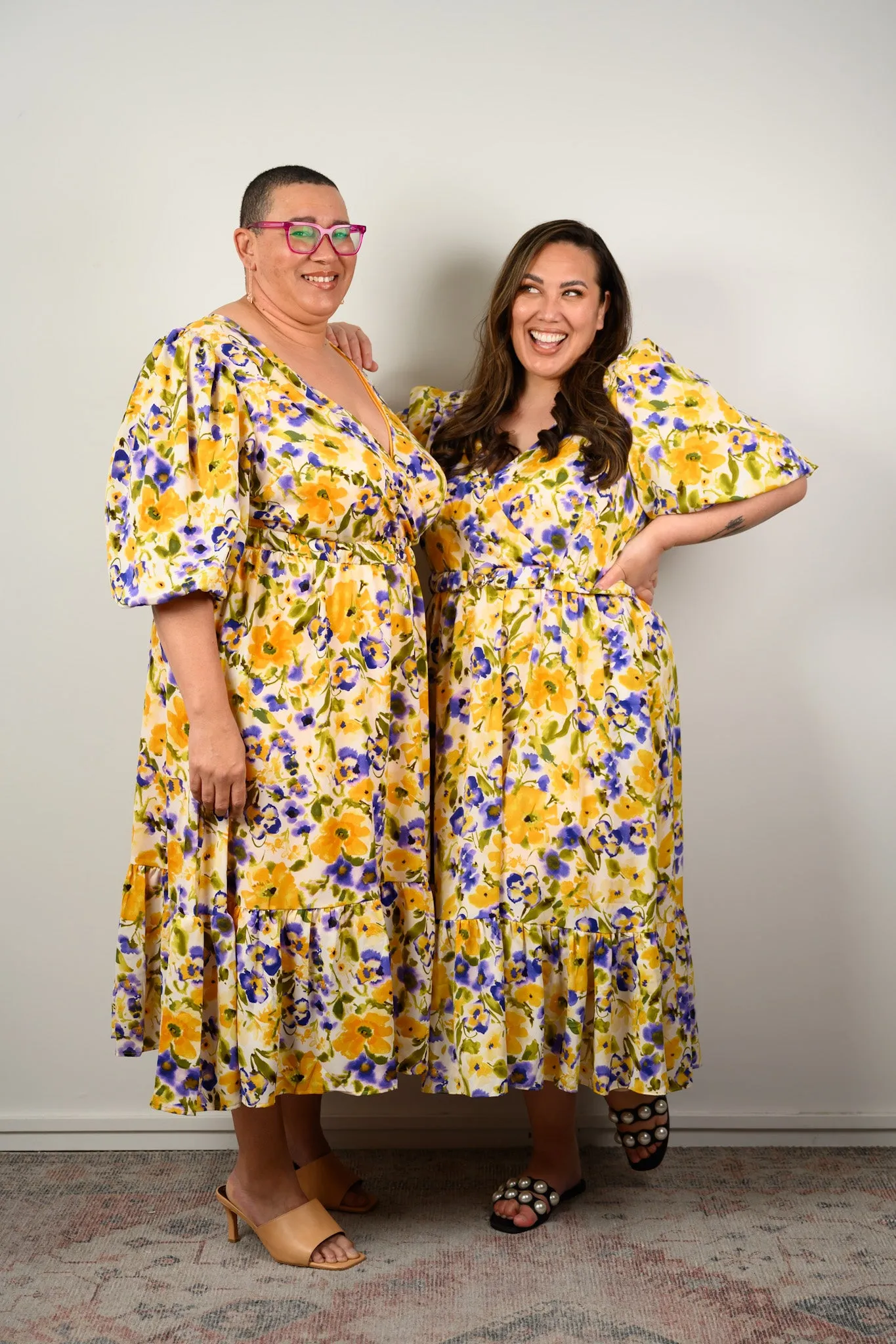 Flora  Dress - Yellow floral