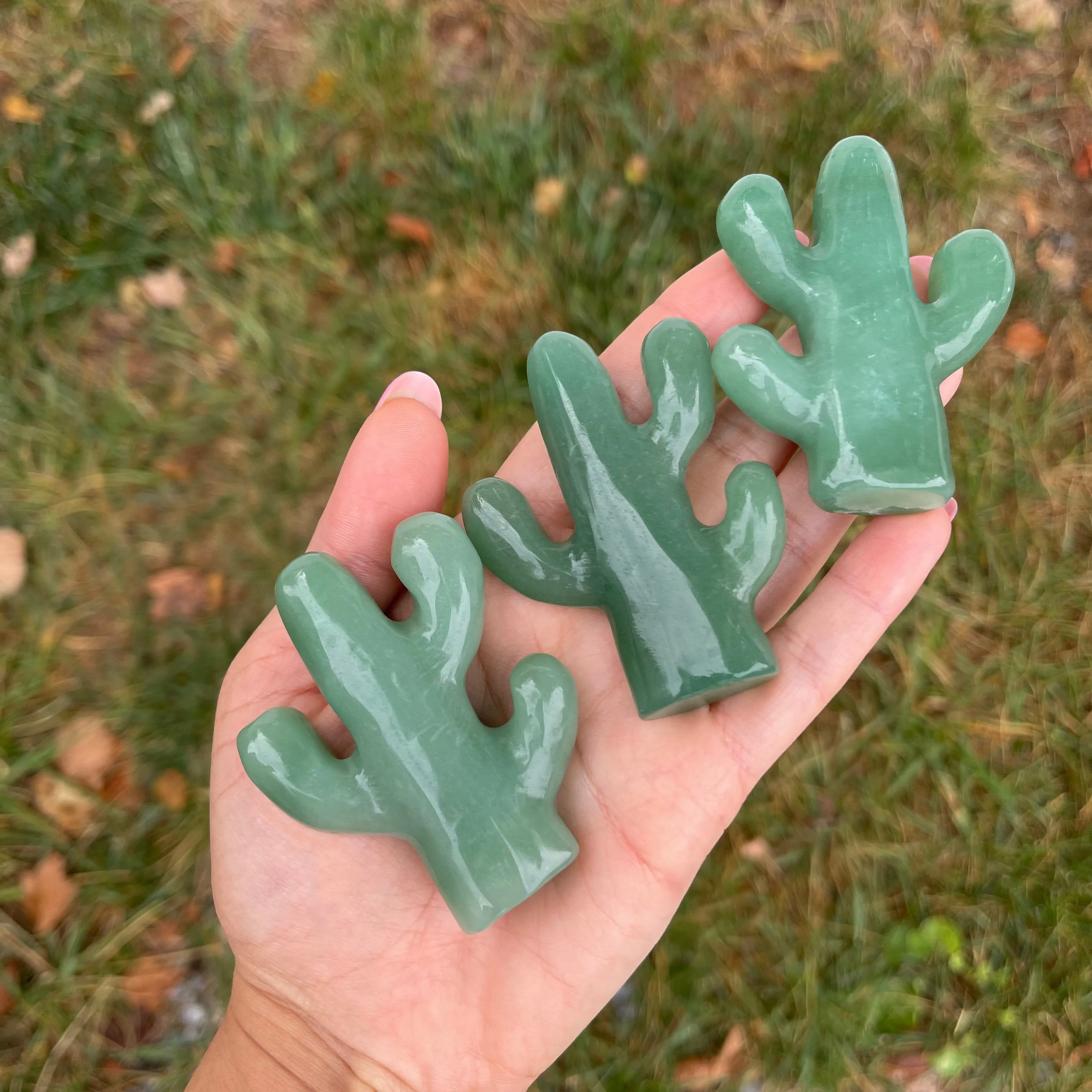 Green Aventurine Cactus