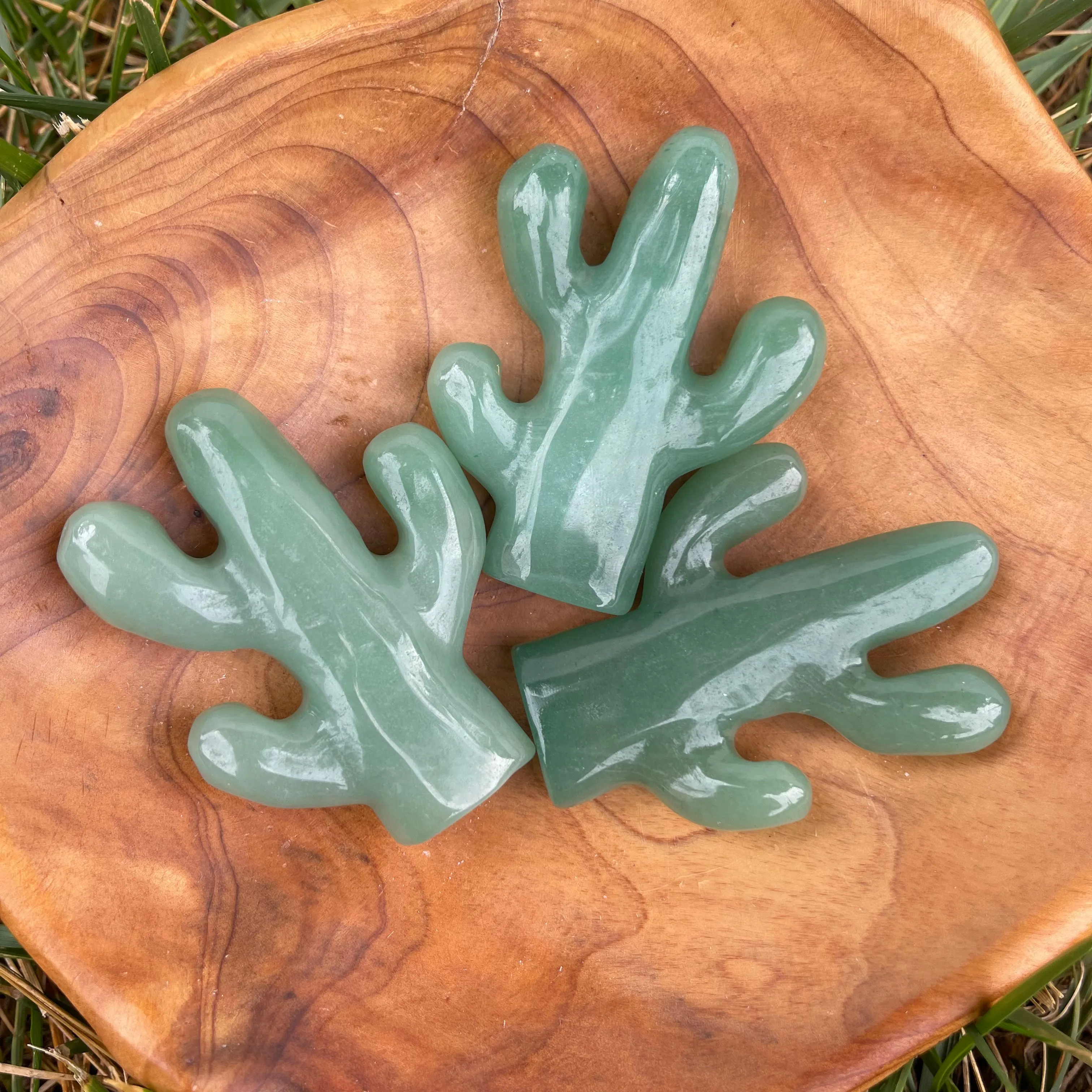 Green Aventurine Cactus