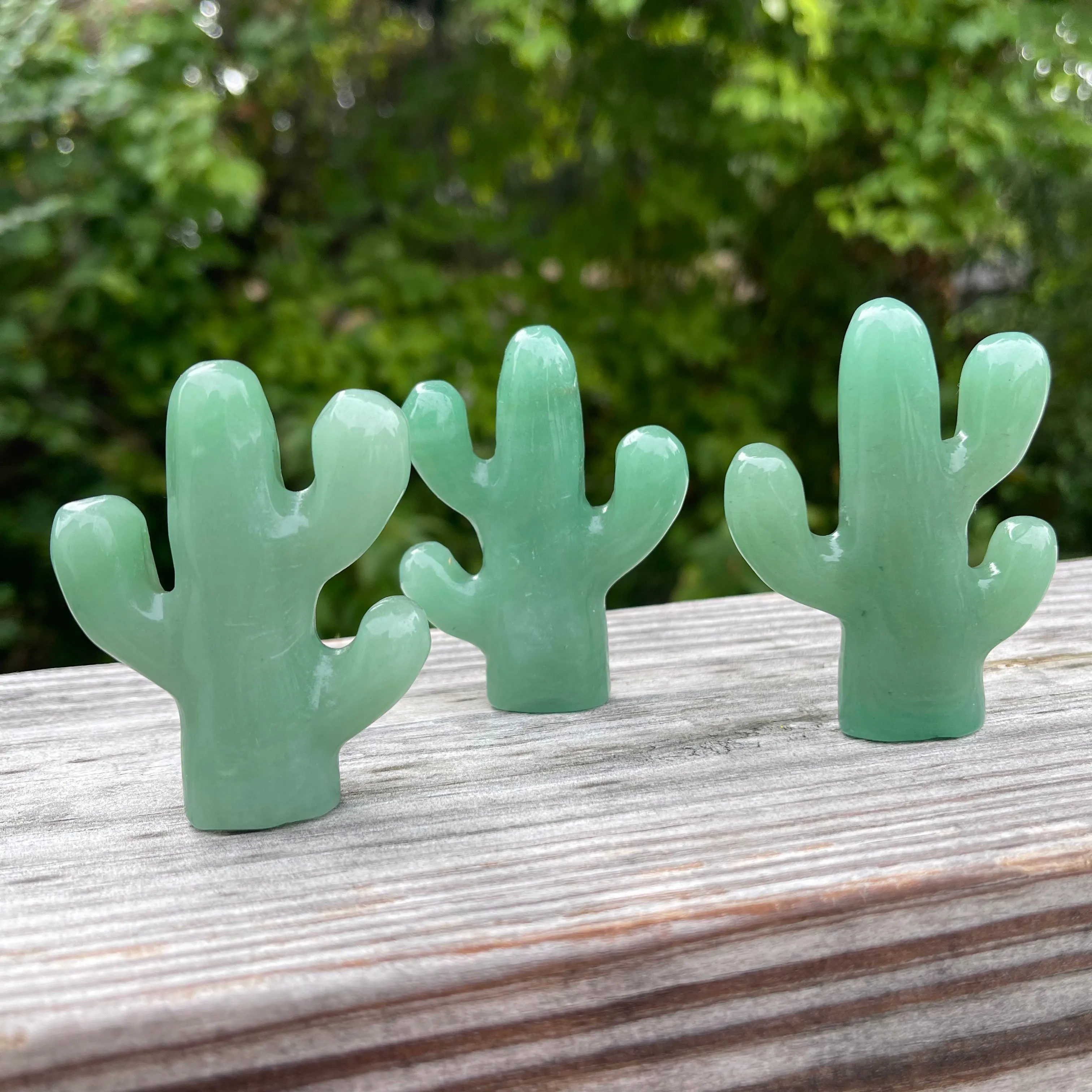 Green Aventurine Cactus