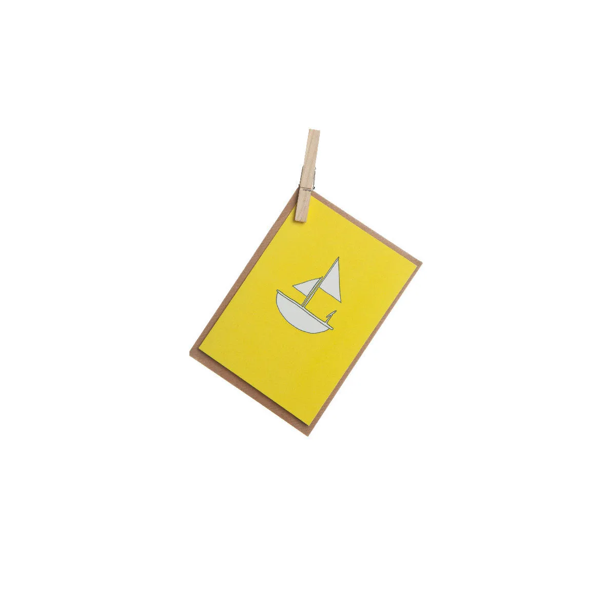 Greeting Card - Yellow Boat