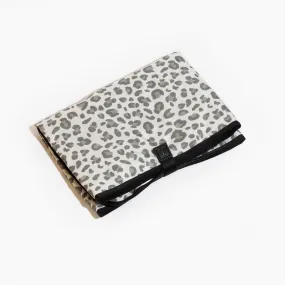 Grey Leopard Changing Mat