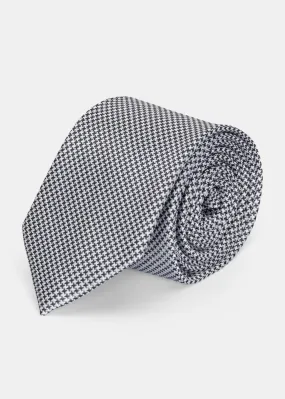 Grey Textured Tie