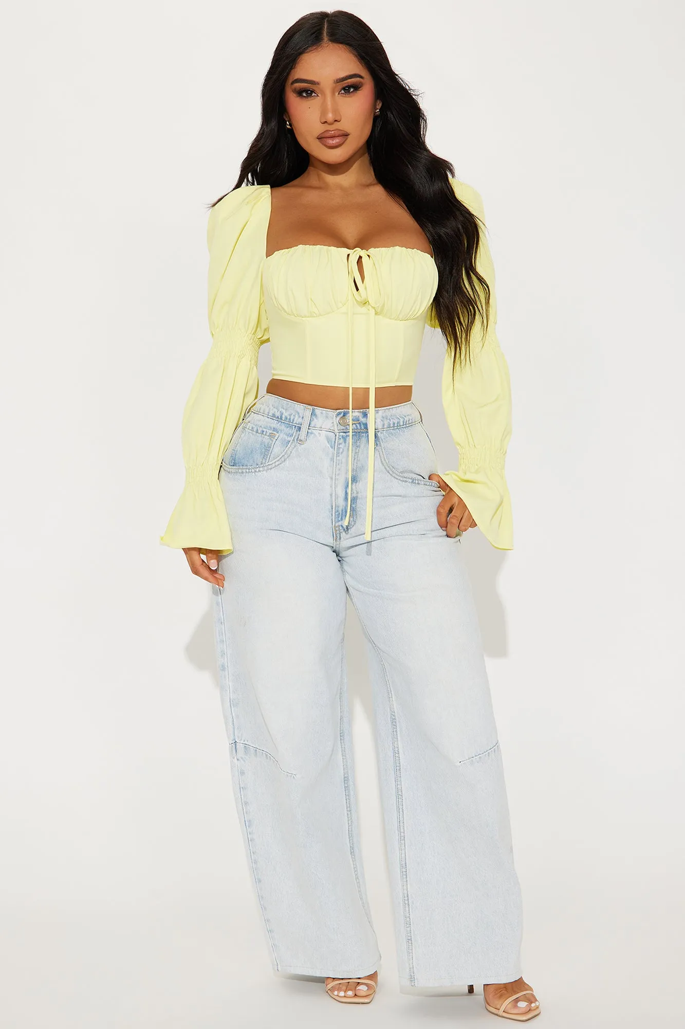 Ivy Corset Top - Yellow