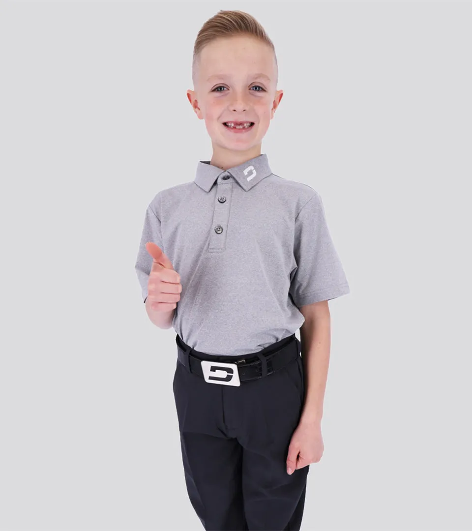 KIDS PERFORMANCE POLO GREY