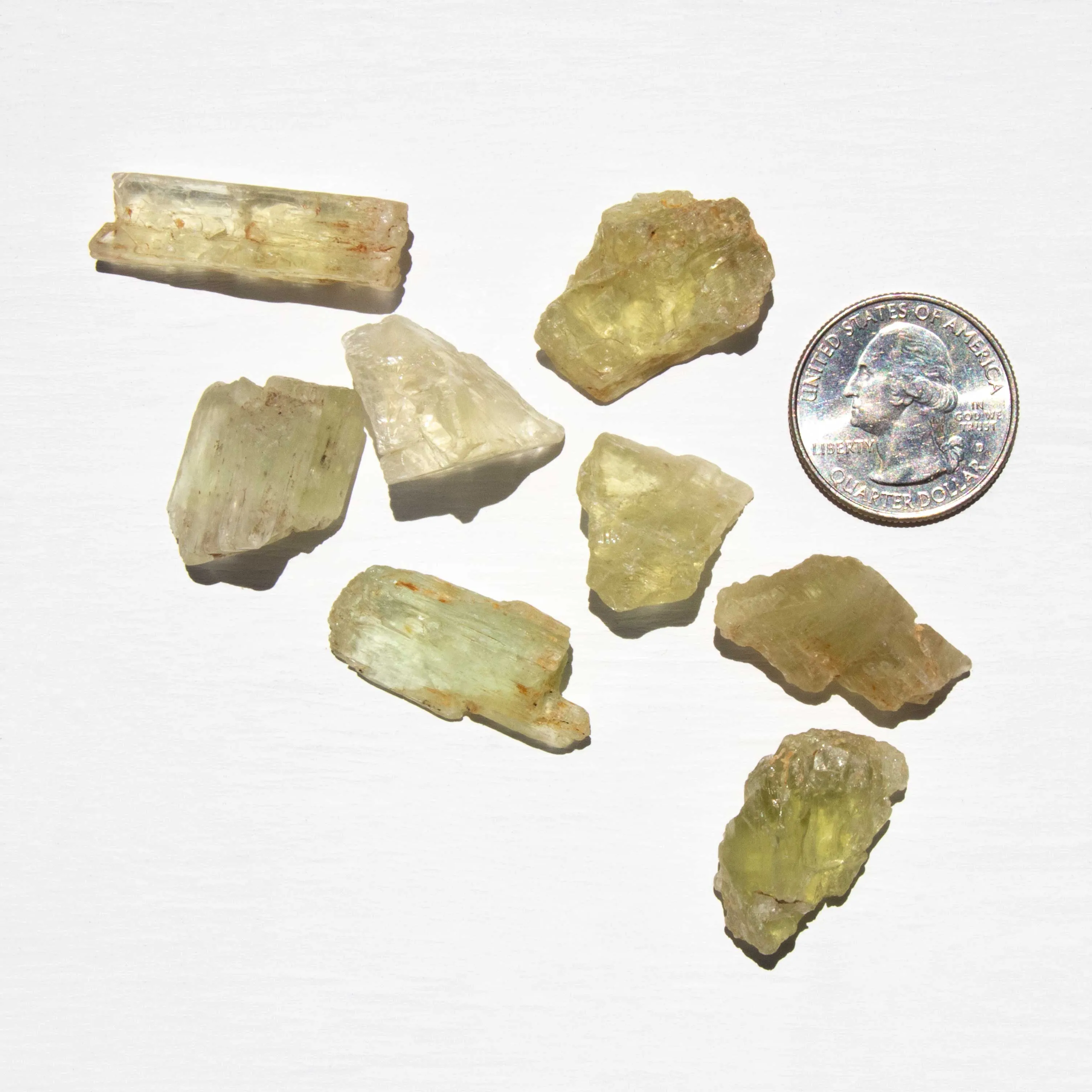 Kunzite - Yellow, Raw Stones