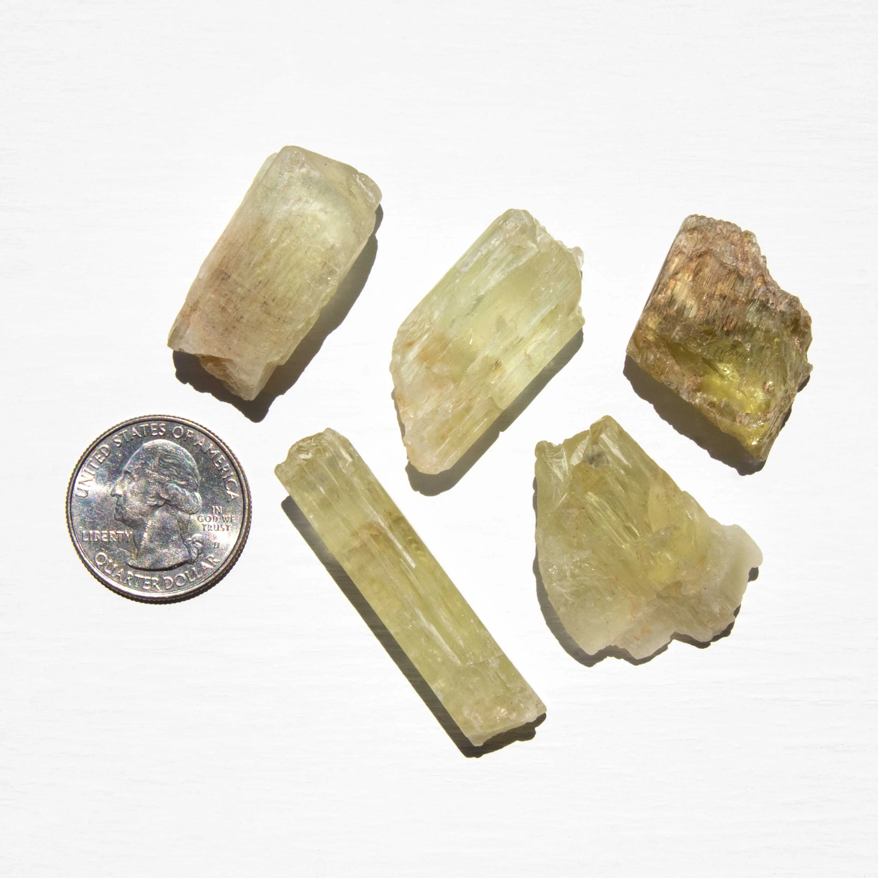 Kunzite - Yellow, Raw Stones