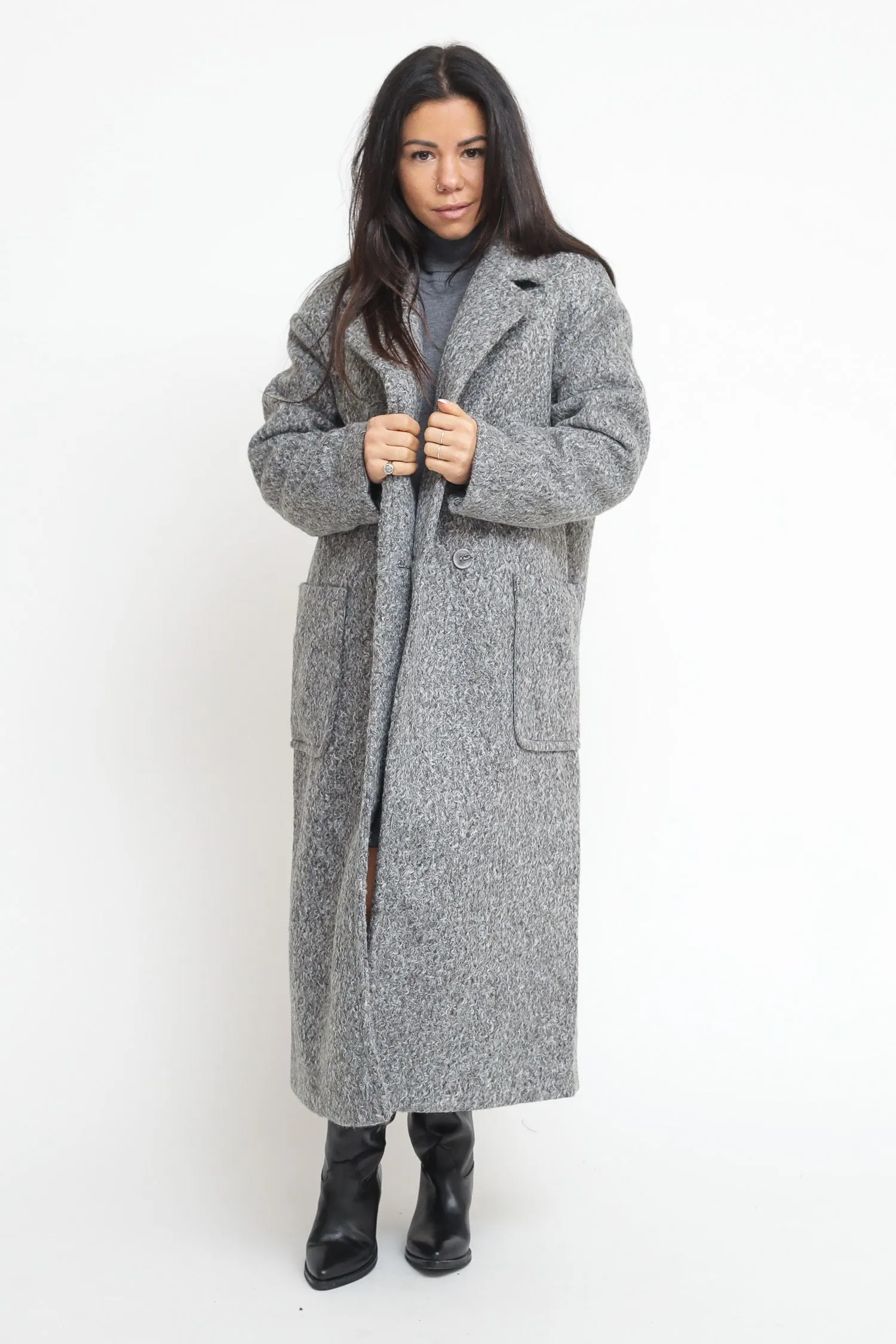 Ladies Coat - Grey Marl