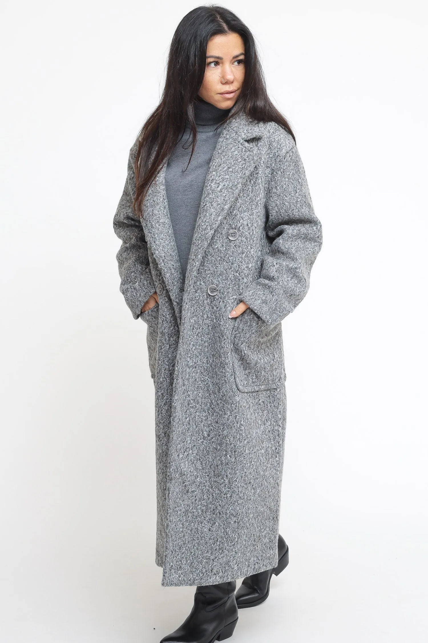 Ladies Coat - Grey Marl