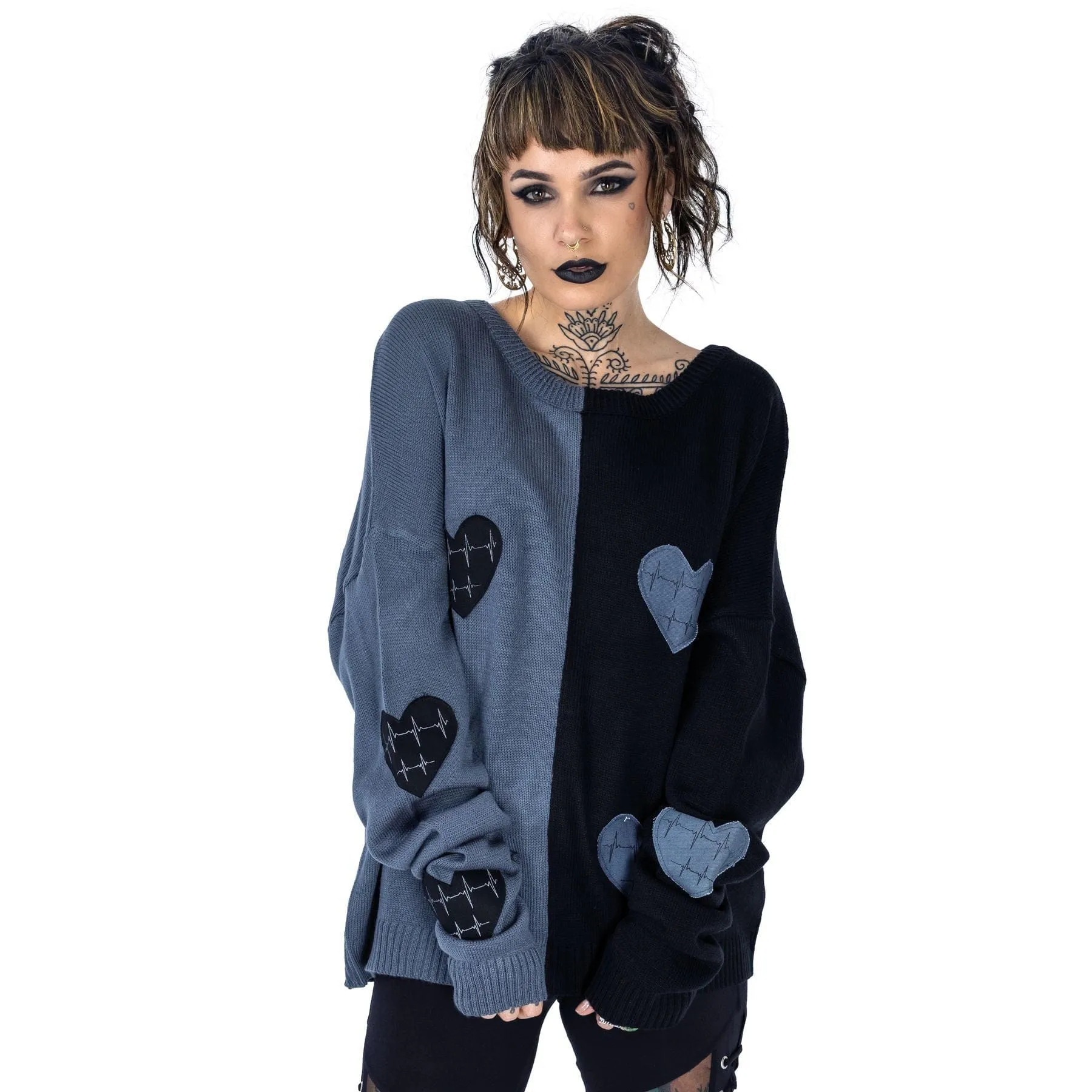 LEXIA JUMPER - BLACK/GREY