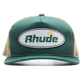 Moonlight Trucker - Green/White