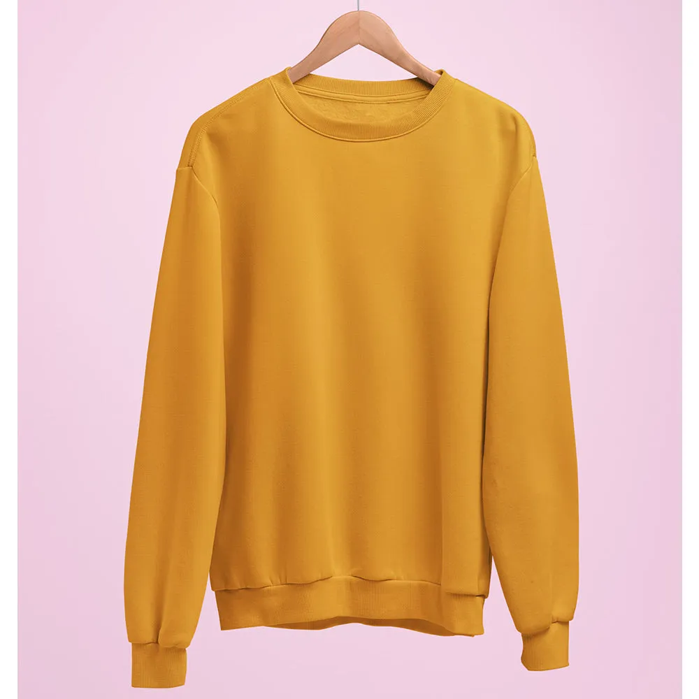 Mustard Yellow Plain Sweatshirt