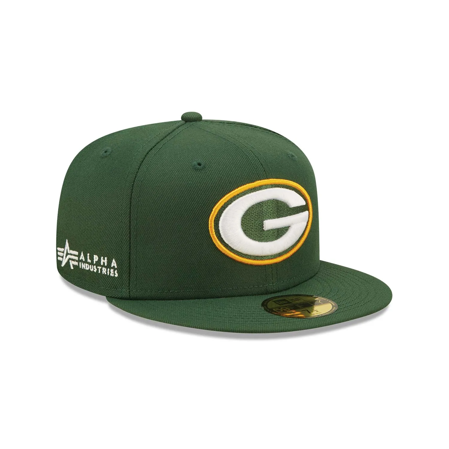 NEW ERA Green Bay Packers x Alpha Industries Green 59FIFTY Fitted Cap