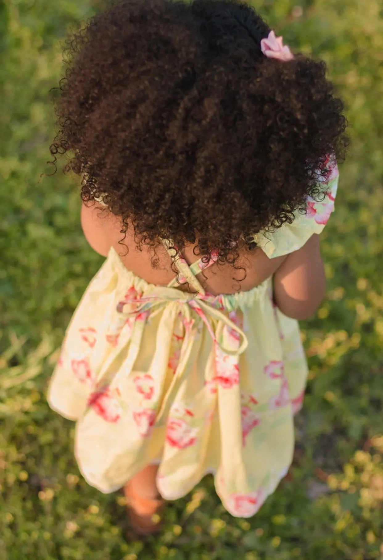 Olivia Dress - Yellow Floral