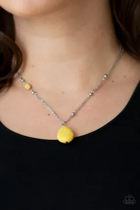 Peaceful Prairies - Yellow Paparazzi Necklace