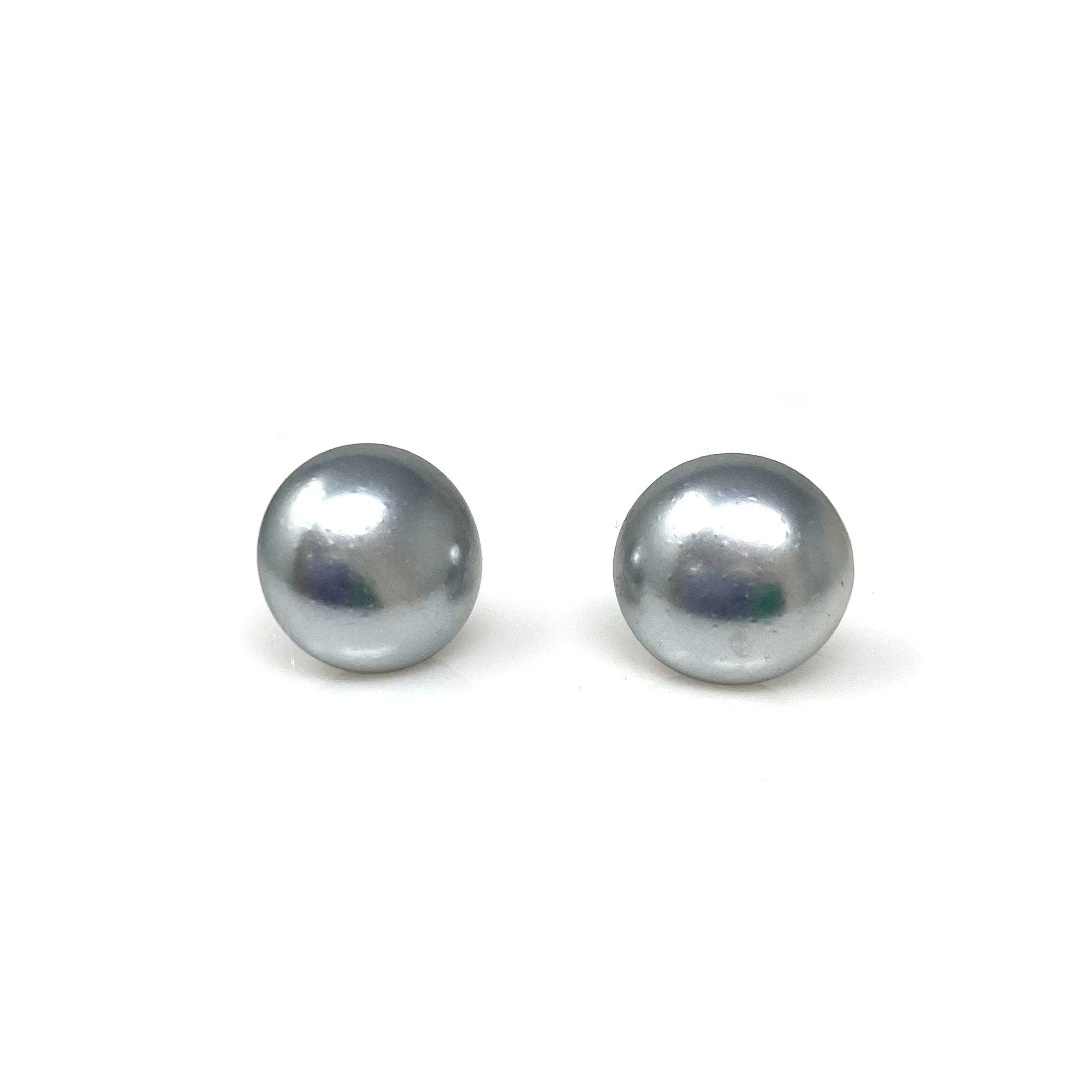 RONA grey pearl studs