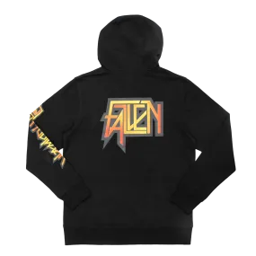 SCORCHED HOODIE BLACK/YELLOW