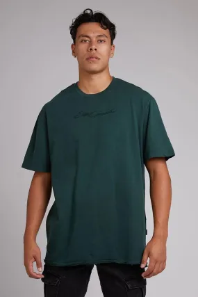 Script Fleece Tee - Green