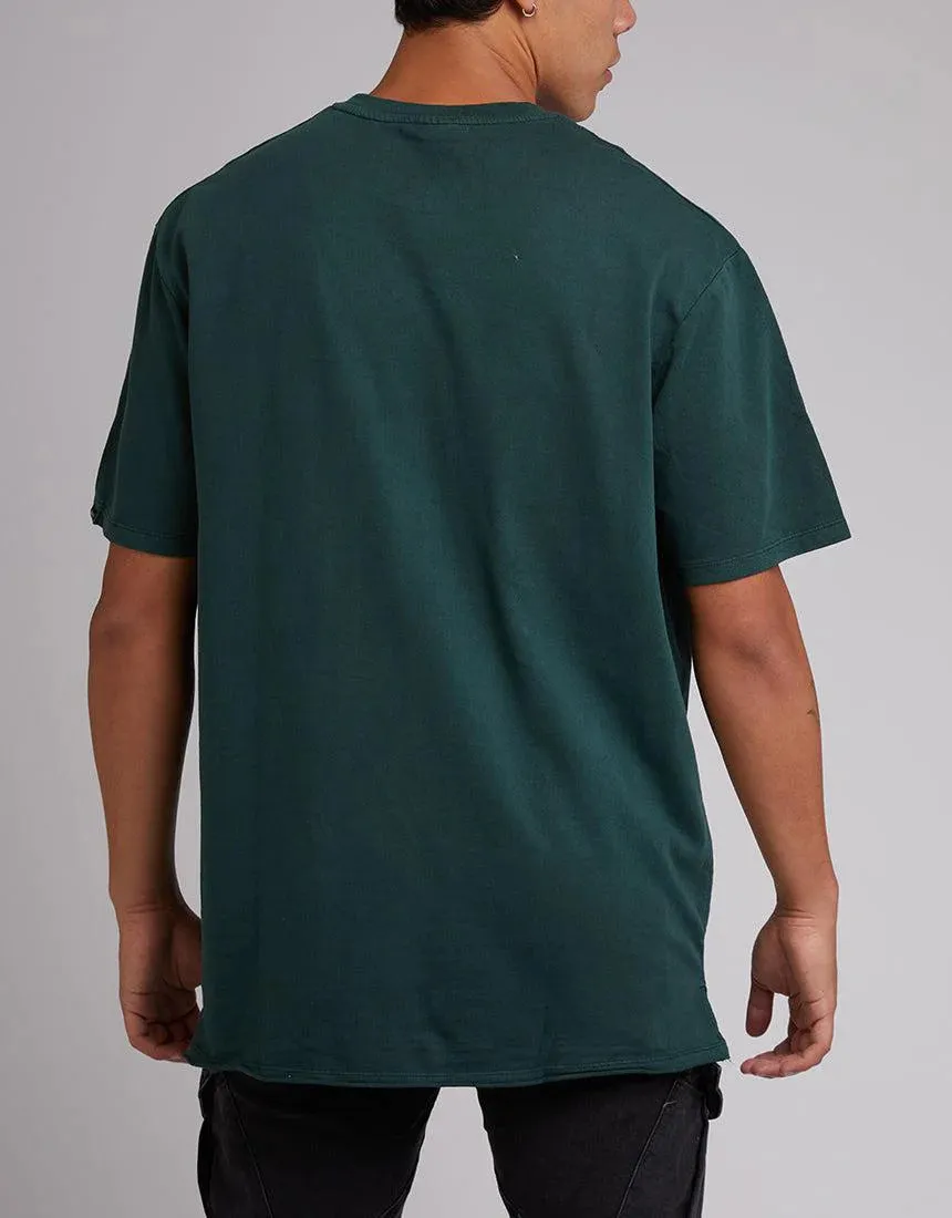 Script Fleece Tee - Green