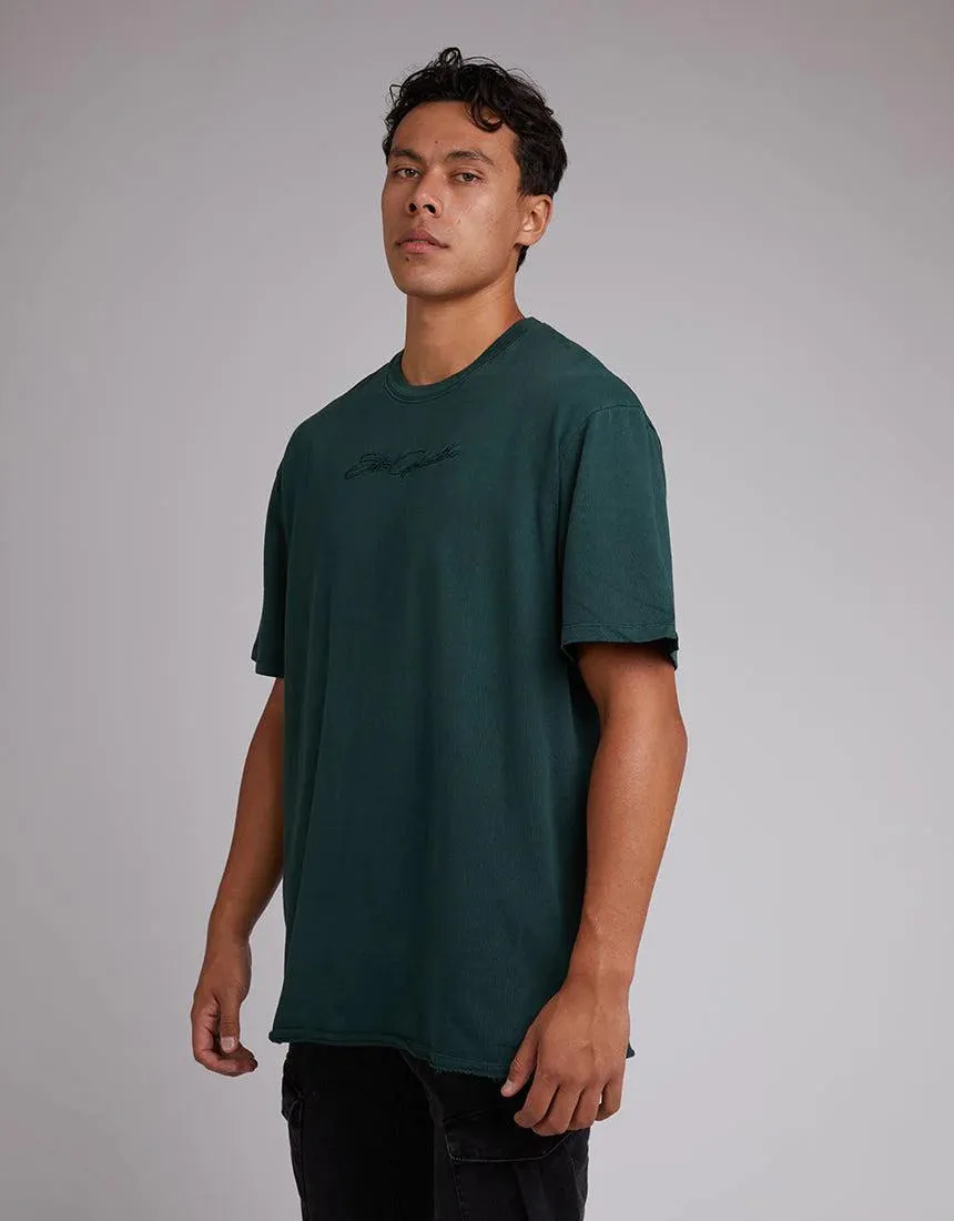 Script Fleece Tee - Green