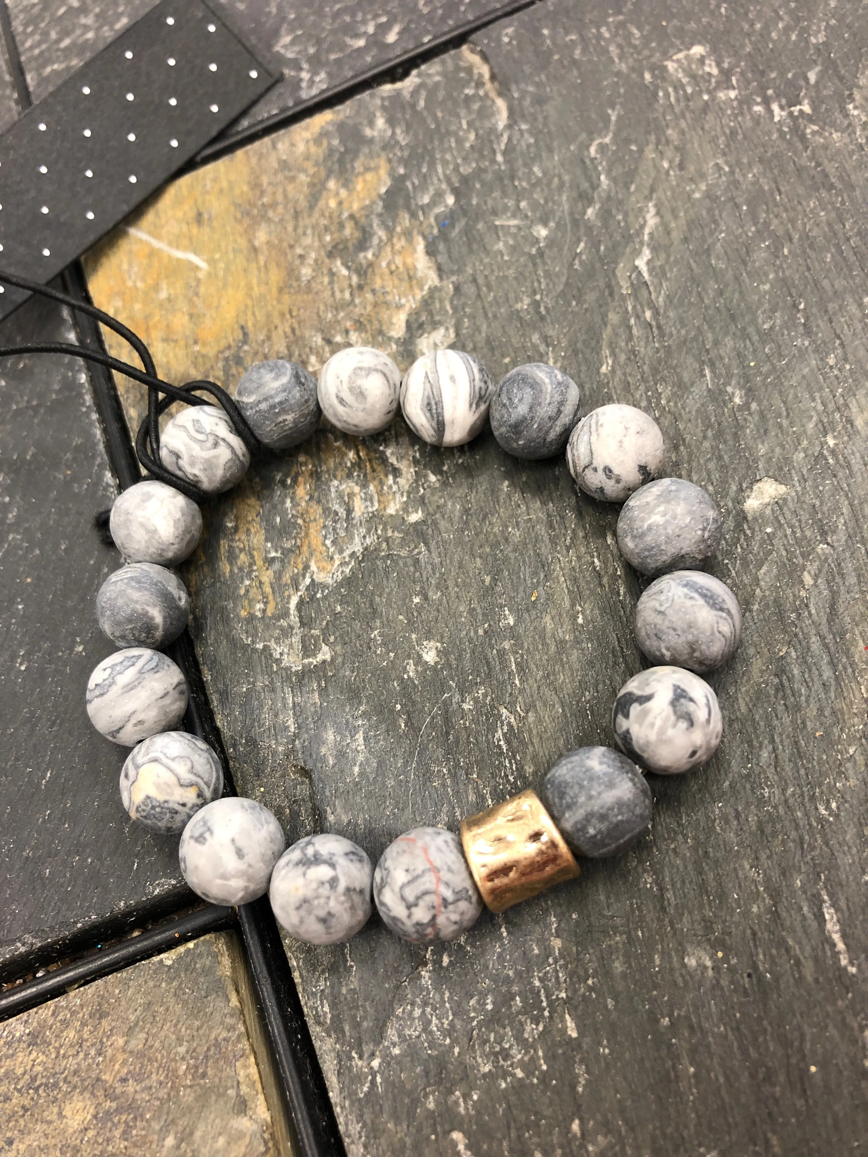 Stone Bracelet- grey