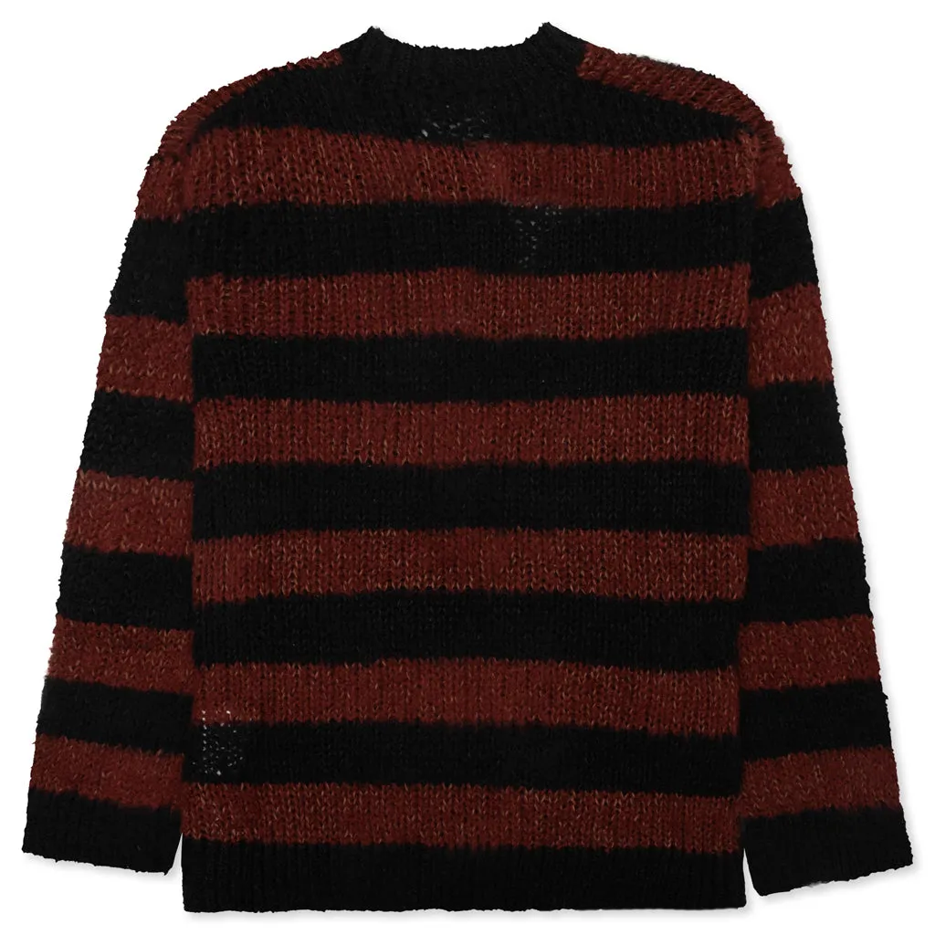 Striped Sweater - Black/Brown