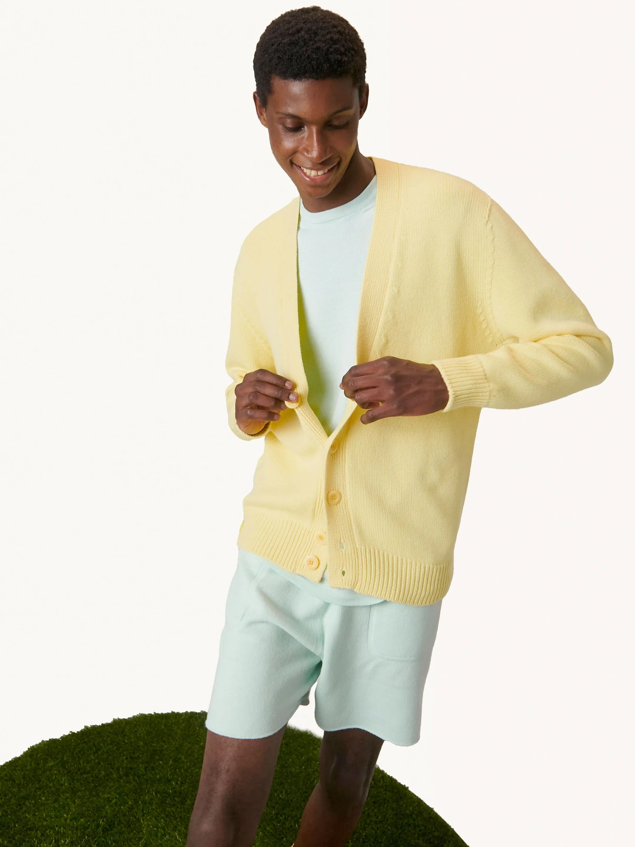 The Cardigan - Lemon Yellow