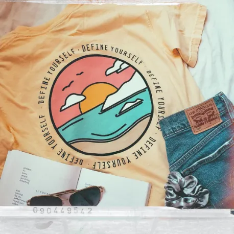 The Sunset Tee In Yellow