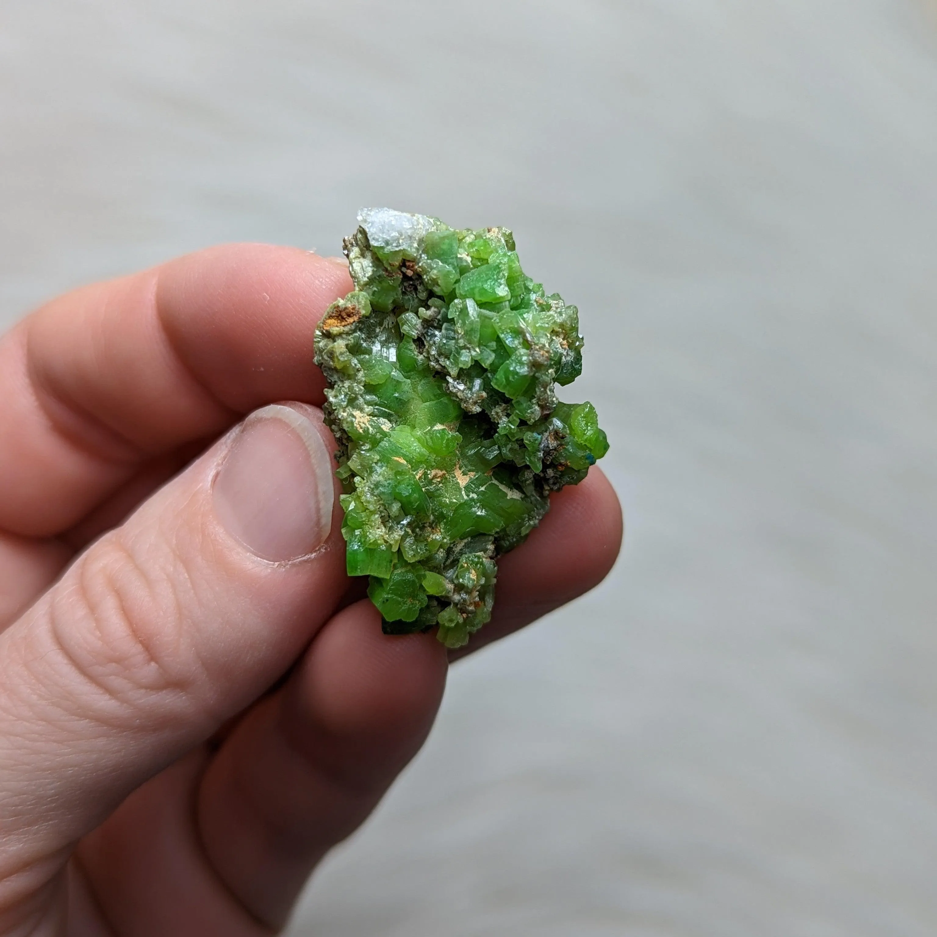 Vibrant Green Pyromorphite Specimen