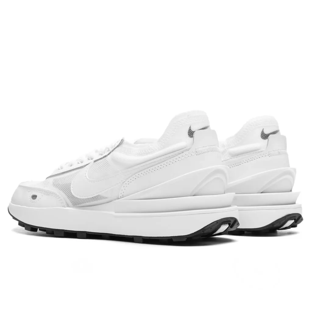 Women's Waffle One - White/White/Black