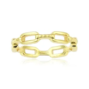 Yellow Gold Chain Ring