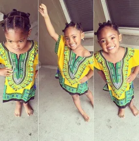 Yellow kids dashiki